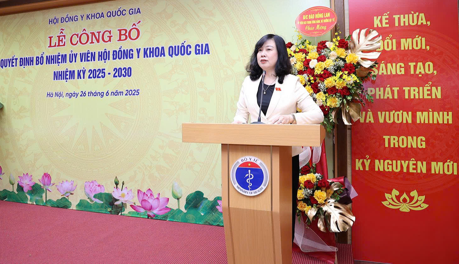 Bộ trưởng Đào Hồng Lan giao 5 nhiệm vụ trọng tâm cho Hội đồng Y khoa Quốc gia- Ảnh 1.